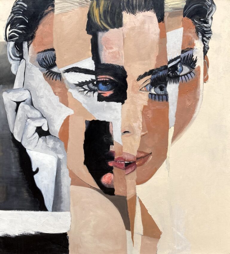 Alluding To Illusions 2010 53h x 48w in. oil on canvas