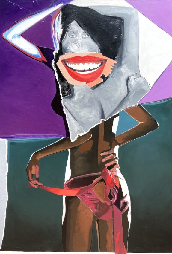 Gag Me With A Smile 2005 70h x 48w in. oil on canvas