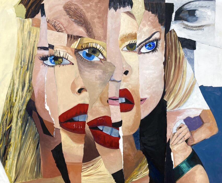 Shreds of Indecency 2008 60h x 72w in. oil on canvas